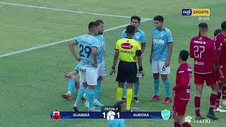 Disfruta del resumen del empate 1 a 1 de Guabirá y Aurora en Montero