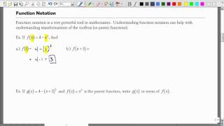 2 6 2 Function Notation