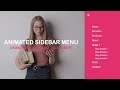 animated sidebar with dropdown menu | animated sidebar menu with html & css | am webtech