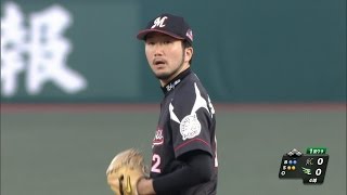 【プロ野球パ】抜群の制球！石川、辛島に負けじと立ち上がりから2者連続三振 2015/08/12 E-M