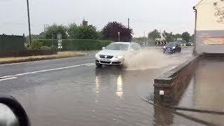 Floods In Holt Heath After Sudden Rain