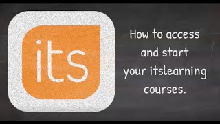 itslearning: How to Access Your Courses