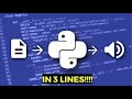Text-to-Speech in Python: Convert Text to Voice Easily | Step-by-Step Tutorial (2024)