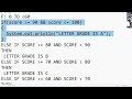 Java Grading Problem Solution using If Else If Condition #javatutorial #ifcondition