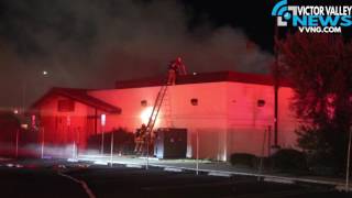 Former Coco's Bakery in Victorville Destroyed By Fire