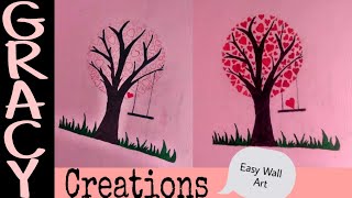 How to do easy and simple wall art at home |Kalvi| GRACY CREATIONS