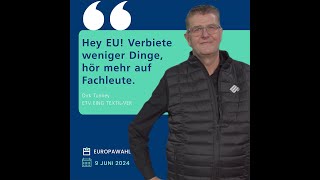 #NRWirtschaftFürEuropa mit Dirk Tunney, ETV EING Textil-Veredlung, Gescher