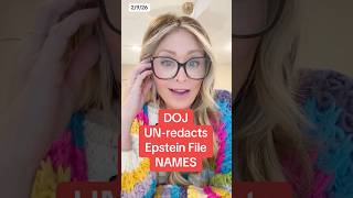 DOJ just un-redacted some Epstein file names!
