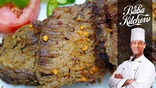 Beef Roast Fried Recipe | Beef Hunter | Eid Special Recipes by Baba Kitchen