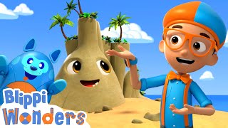 Blippi Explores an Island in the Ocean! - Blippi Wonders | Educational Cartoons for Kids