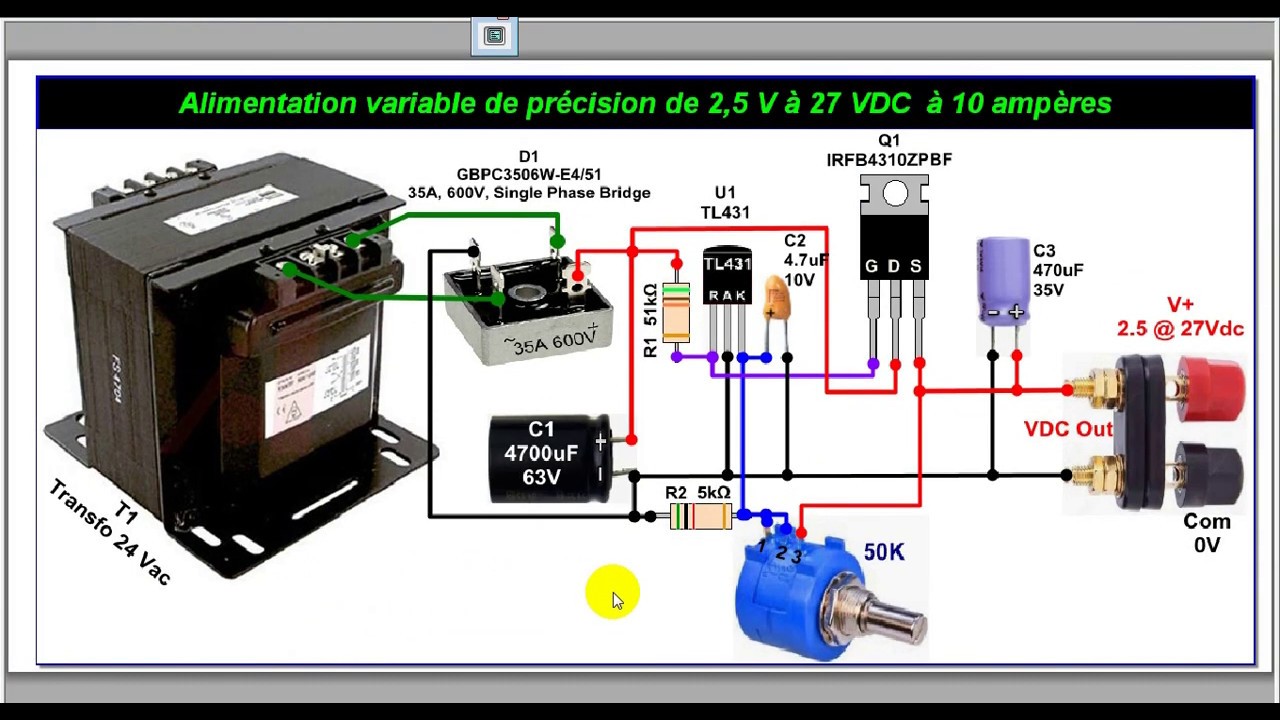 Code Dialecte Coquille Schema Alimentation Stabilisée Reglable Aller Au ...