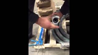 Coupling Install on Blast Hose