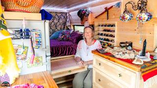 Van Life at 65 - Her Unique Camper Van Tiny Home