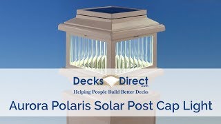 Polaris Solar Post Cap Deck Light By Aurora Deck Lighting