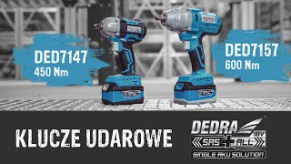 Klucze udarowe DEDRA SAS+ALL DED7147 (450Nm), DED7157 (600 Nm)