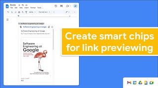 How to create smart chips to preview links in Google Docs