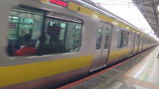 8Kワイド動画🚃中央▪総武線B14編成E231系0番台🚃各駅停車 三鷹 行き🚃💨