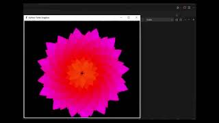 Amazing Python Turtle Graphics Animation | Colorful Spiral Art