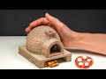 How to make Pizza Oven From Mini Bricks | Miniature crafts