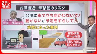 【解説】台風7号“Uターンラッシュ”に打撃か  専門家「台風に車で立ち向かわないで！」『知りたいッ！』