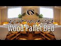 DIY WOOD PALLET BED (So Easy!)