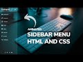 How to Create Sidebar in HTML and CSS |Side Bar Menu using HTML CSS |mr Stanger corder |step by step