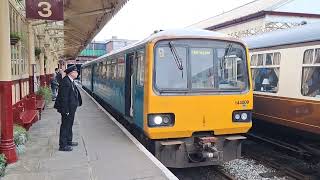 Class 144 departing Bury Bolton Street during the East Lancashire Railway's DMU Gala | 12/11/2022