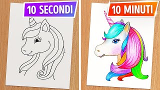 TRUCCHI ARTISTICI E IDEE FAI DA TE || Sfide di disegno su 123 GO Like!