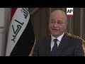 onlyonap exclusive interview with iraqi president