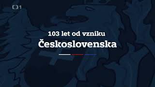 Události: 103 let od vzniku Československa – znělka ČT