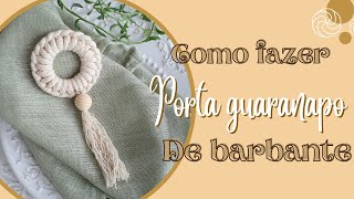 COMO FAZER PORTA GUARDANAPO DE BARBANTE, FÁCIL E RÁPIDO!