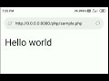 How to run PHP code on mobile using AWebServer?