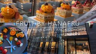 大阪グルメ　大人気　FRUIT Cafe❣️ フルーツカフェ 本町！where to buy Birthday cakes? cafe design. hanafru / FRUIT 御堂筋店