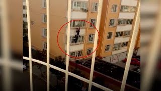 Four-year-old boy gets stuck in the window guard in N.China