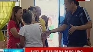 NTVL: PNoy, dumating na sa polling precint sa Tarlac para bumoto