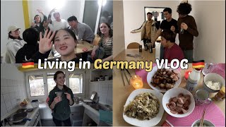 [Eng] Exchange student in Germany VLOG 🇩🇪 | 이탈리아 룸메가 만들어주는 이탈리안커피 마시기, 독일어로 주문하기, 교환학생들이랑 술 마시기