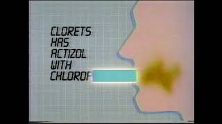 Clorets Breath Deodorant - Actizol with Chlorophyl - 1985 Vintage Commercial