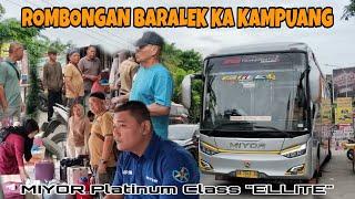 ROMBONGAN BARALEK‼️Keberangkatan Bus Miyor Ellite Menunu Sumbar, 11 Penumpang Pulang Kampung Baralek