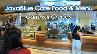 Carnival Cruise Java Blue Café Food, Menu \u0026 Prices