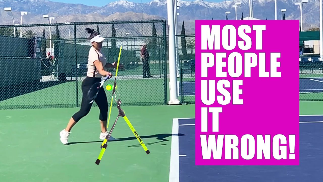 Improving With The Topspin Pro Tennis Training Aid - YouTube