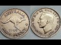 australia 1946 half penny coin value review george vi