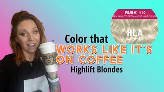 Blonde hair color in just 10mins