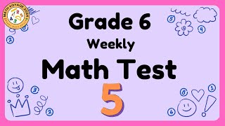 Grade 6 Weekly Math Test Paper 5| prime factorization \u0026 numbers, Divisibility Rules,  Square Roots