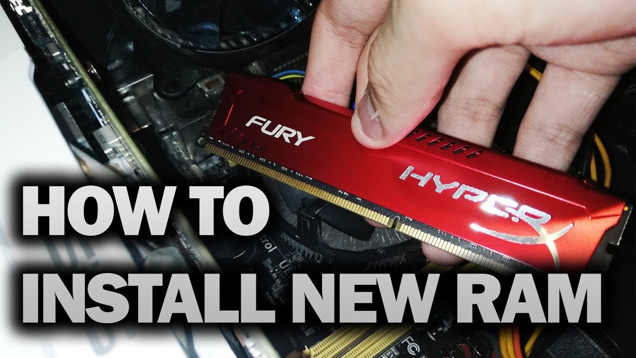 HOW TO INSTALL NEW RAM ON PC - YouTube