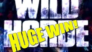 Huge Win! Wild Horde Feature $3 Max Bet Slot Play 😍 Quick Money Winner! ☞ Slot Traveler