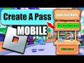 How To Make A GAMEPASS in PLS DONATE on MOBILE - 2024