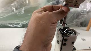 How To check the timing of the hook and the tension On a post machine or wig sewing machine. Part 1