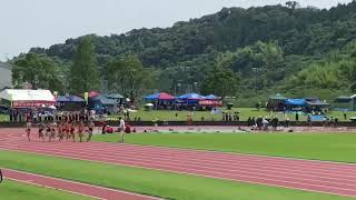 2018.06.24 鹿児島 中学通信陸上 共通女子1500m タイムレーム 7組