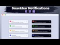 Build a Snackbar/Toast Notifications | Html Css Javascript | Beginner Tutorial
