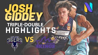 Adelaide star Josh Giddey Triple Double vs Sydney Kings | 11 PTS 12 AST 12 REBS